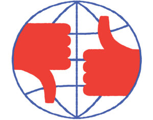 Opinião pública sobre organizações internacionais.