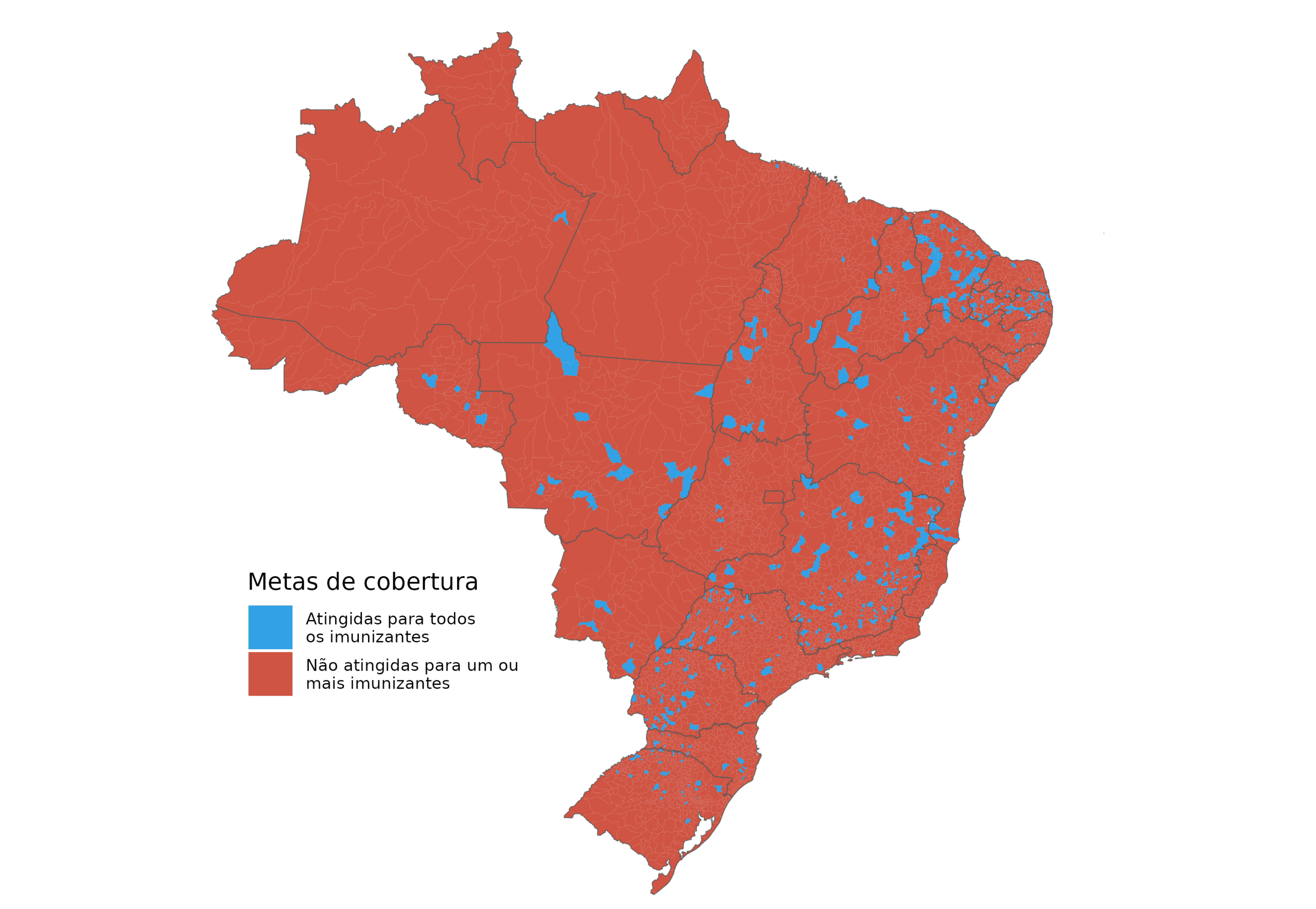As metas no mapa